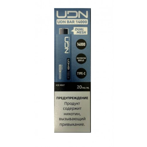 Электронная сигарета UDN BAR 14000 Ледяная Мята